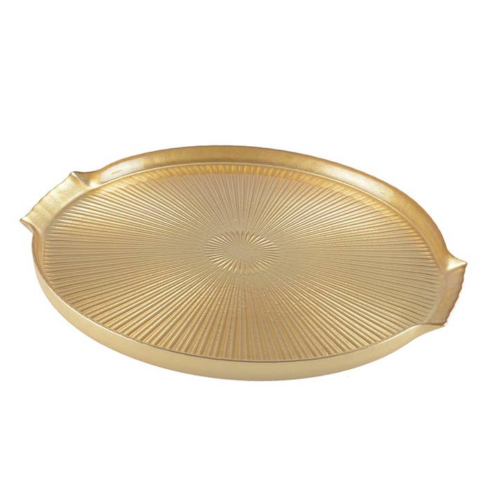 TABULEIRO DE QUEIJO DOURADO EM VIDRO 30X20X2CM