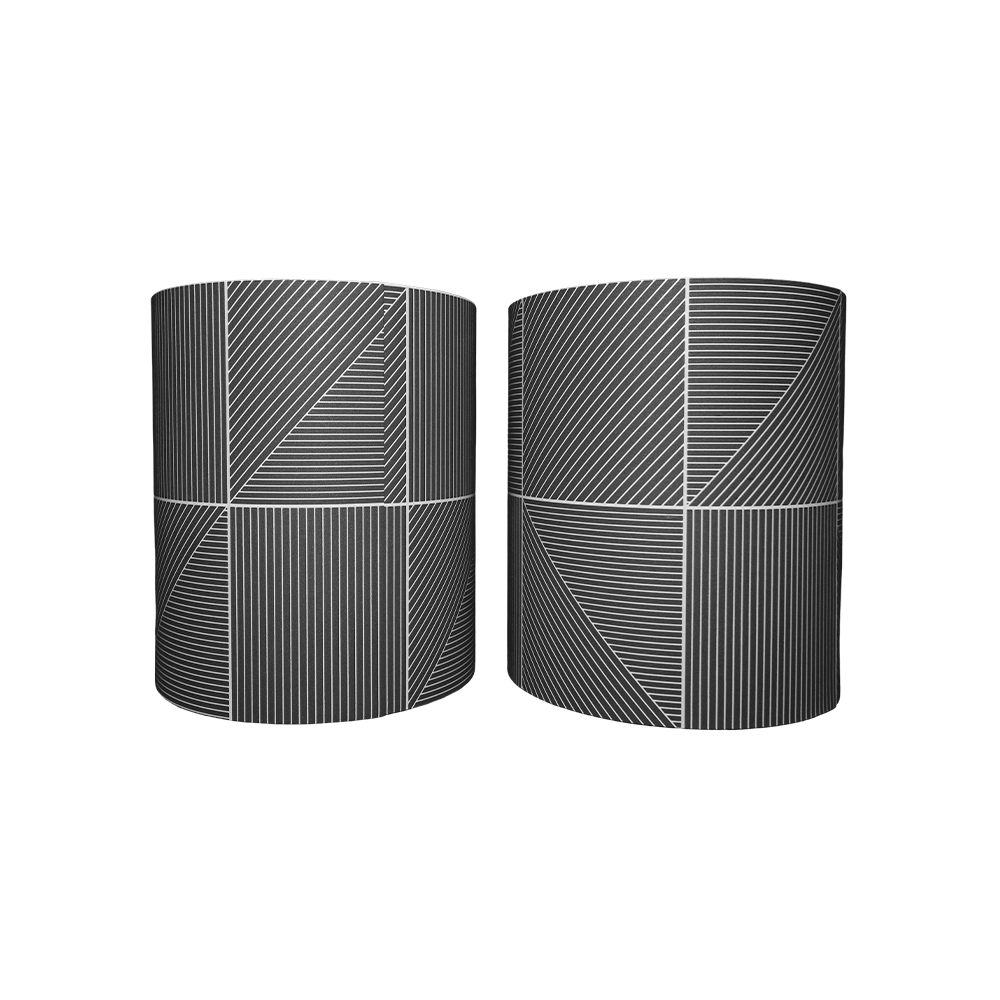 ABATJOUR GEOMETRIC BLACK