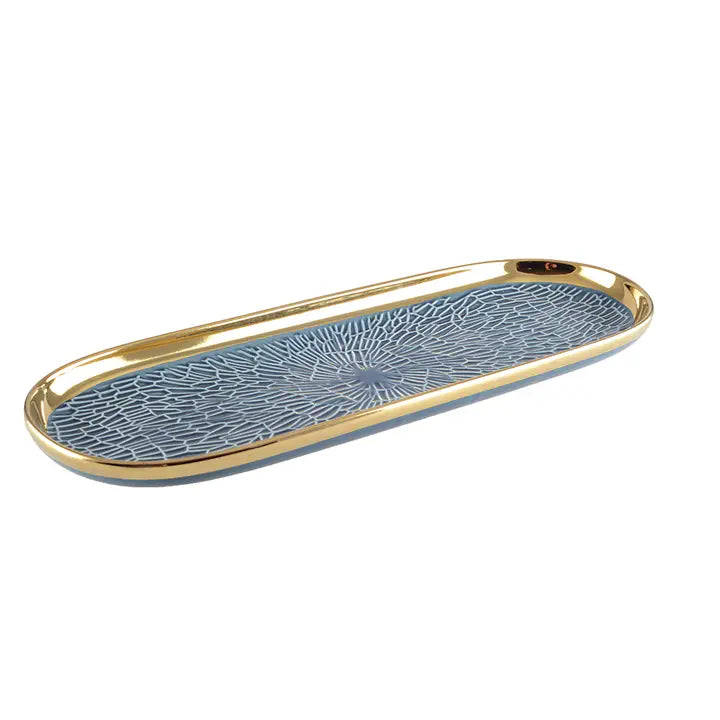 TABULEIRO AZUL DOURADO