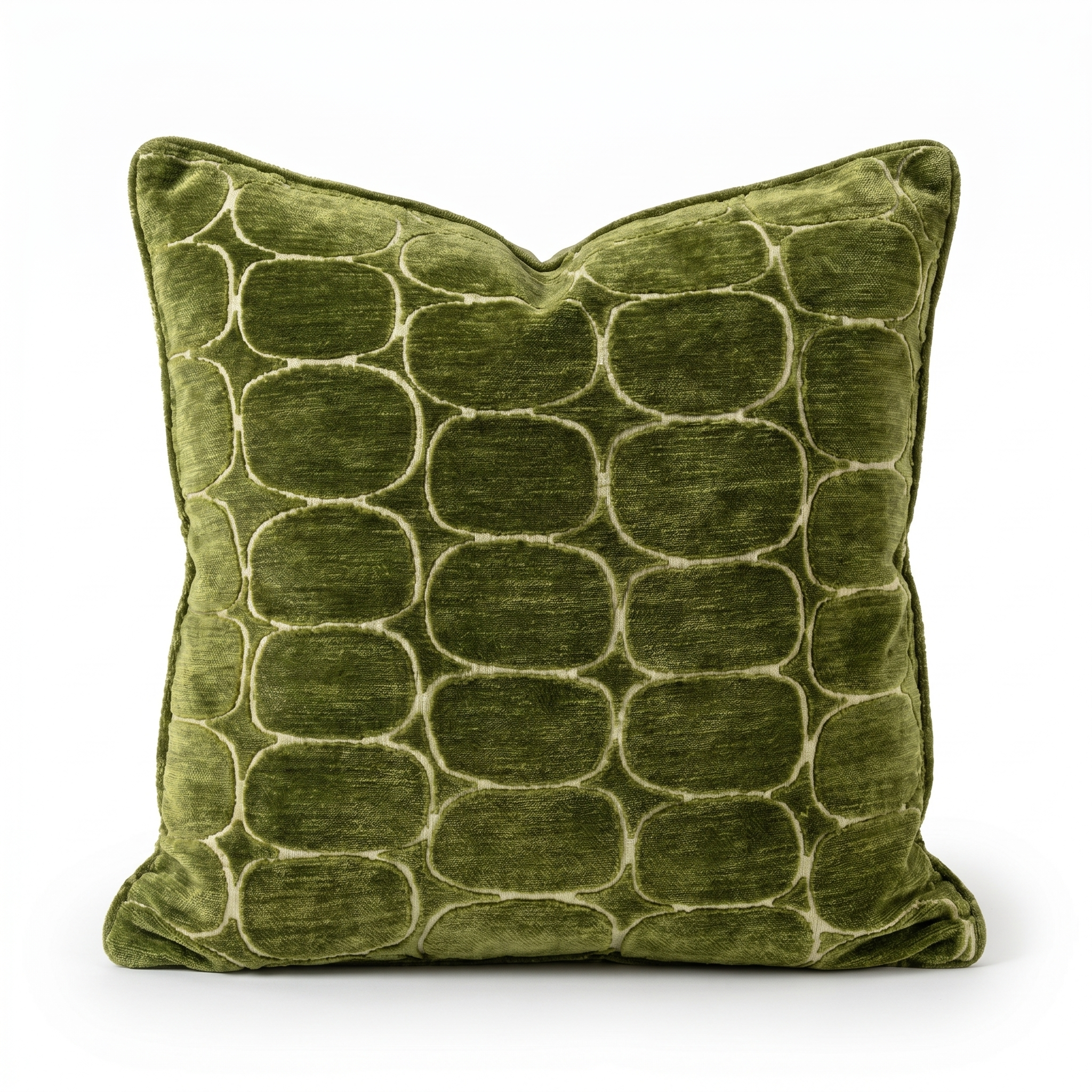 Almofada 45x45 cm DOTHAN GREEN+CREAM