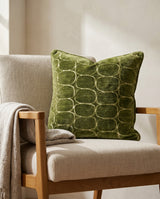 Almofada 45x45 cm DOTHAN GREEN+CREAM