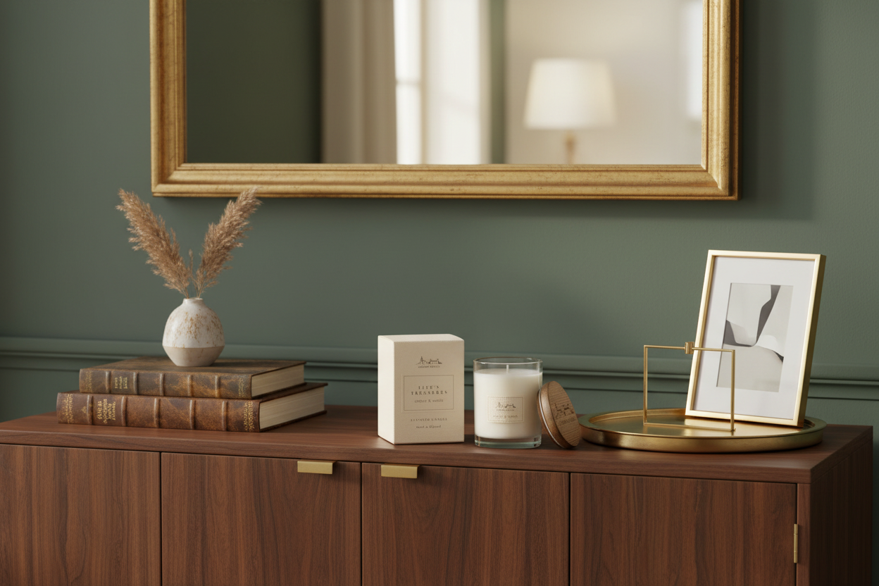 VELA COPO AMBAR E BAUNILHA