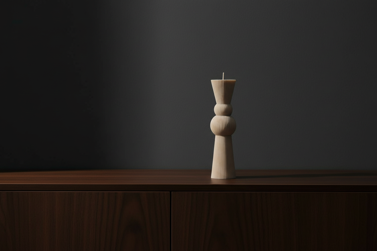 VELA GEOMÉTRICA MINIMALISTA