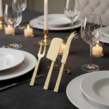 FACAS DE QUEIJO DOURADAS- CONJ DE 3