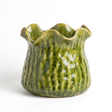 FLOWERPOT RONNY CLAY GREEN LARGE