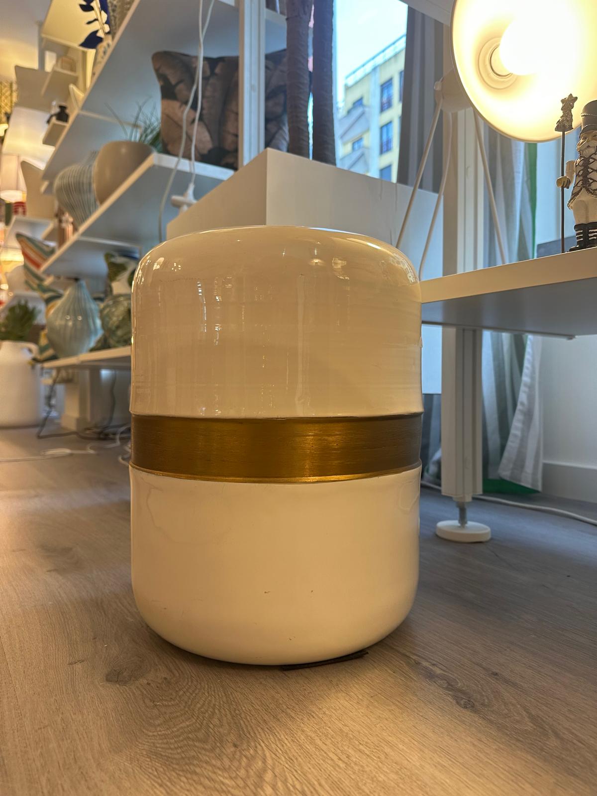 TAMBORETE WHITE&GOLD