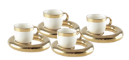 CONJ. 4 CHAVENAS CAFÉ DOURADO