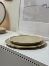 PRATO DE SOBREMESA ATLAS BEJE 22CM