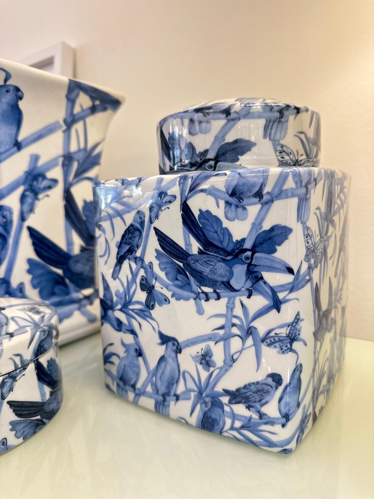 POTE PAPAGAIA AZUL