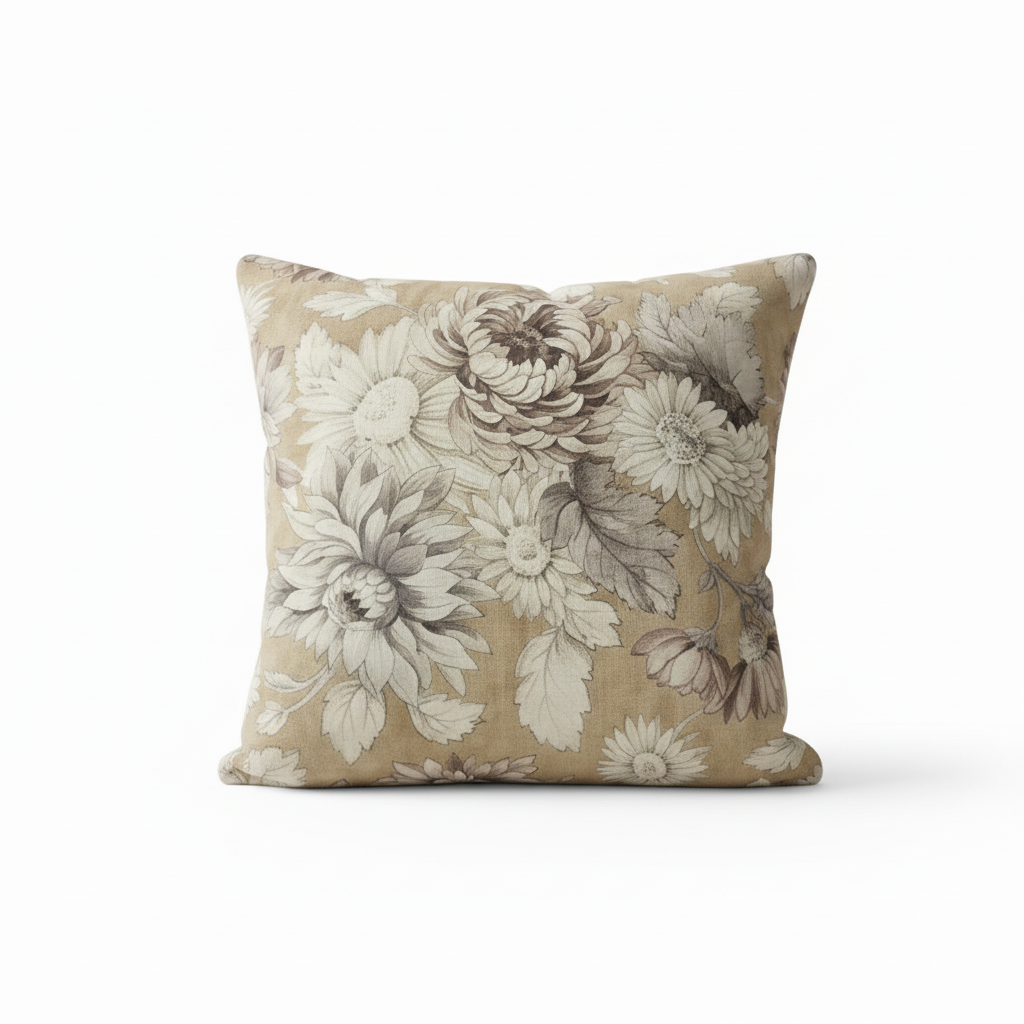 ALMOFADA FLORAL YELLOW