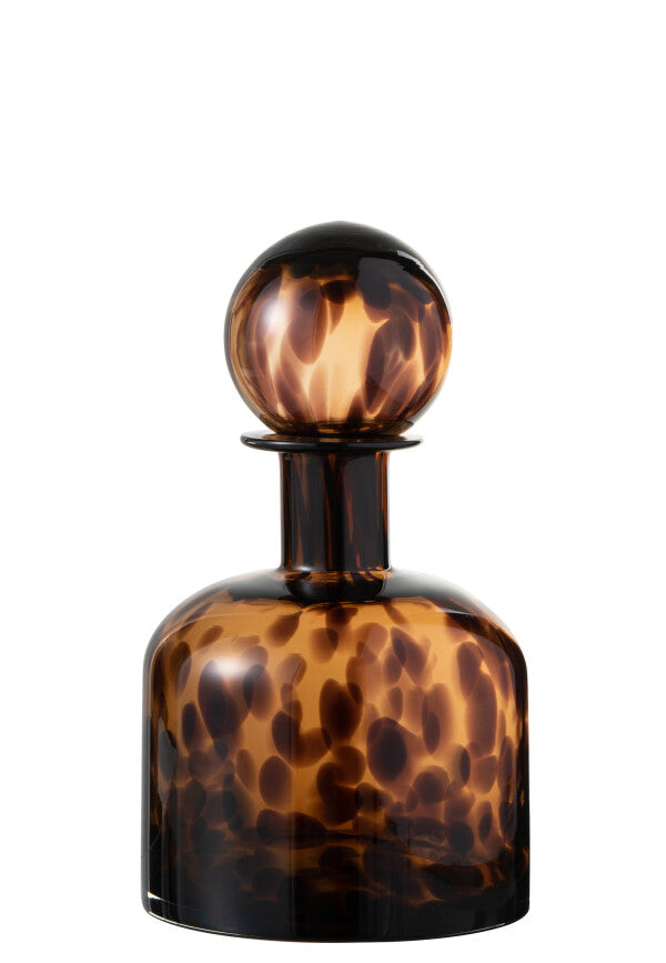 GARRAFA Glass Brown/Black Small