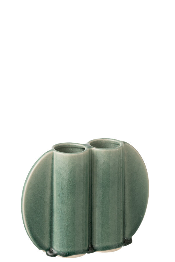 Jarra Double Porcelain Dark Green